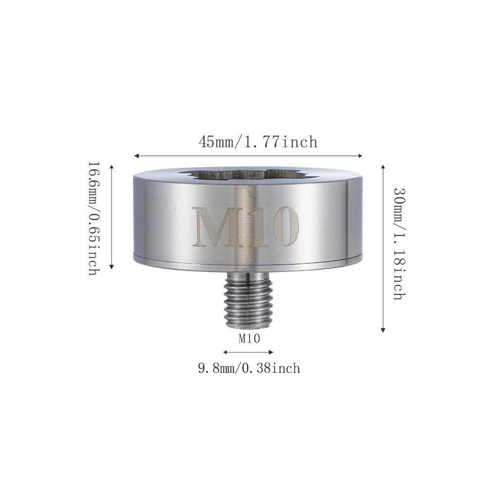 Thread Adapter for X Lock Angle Grinder Blades with Pressure Plate Design