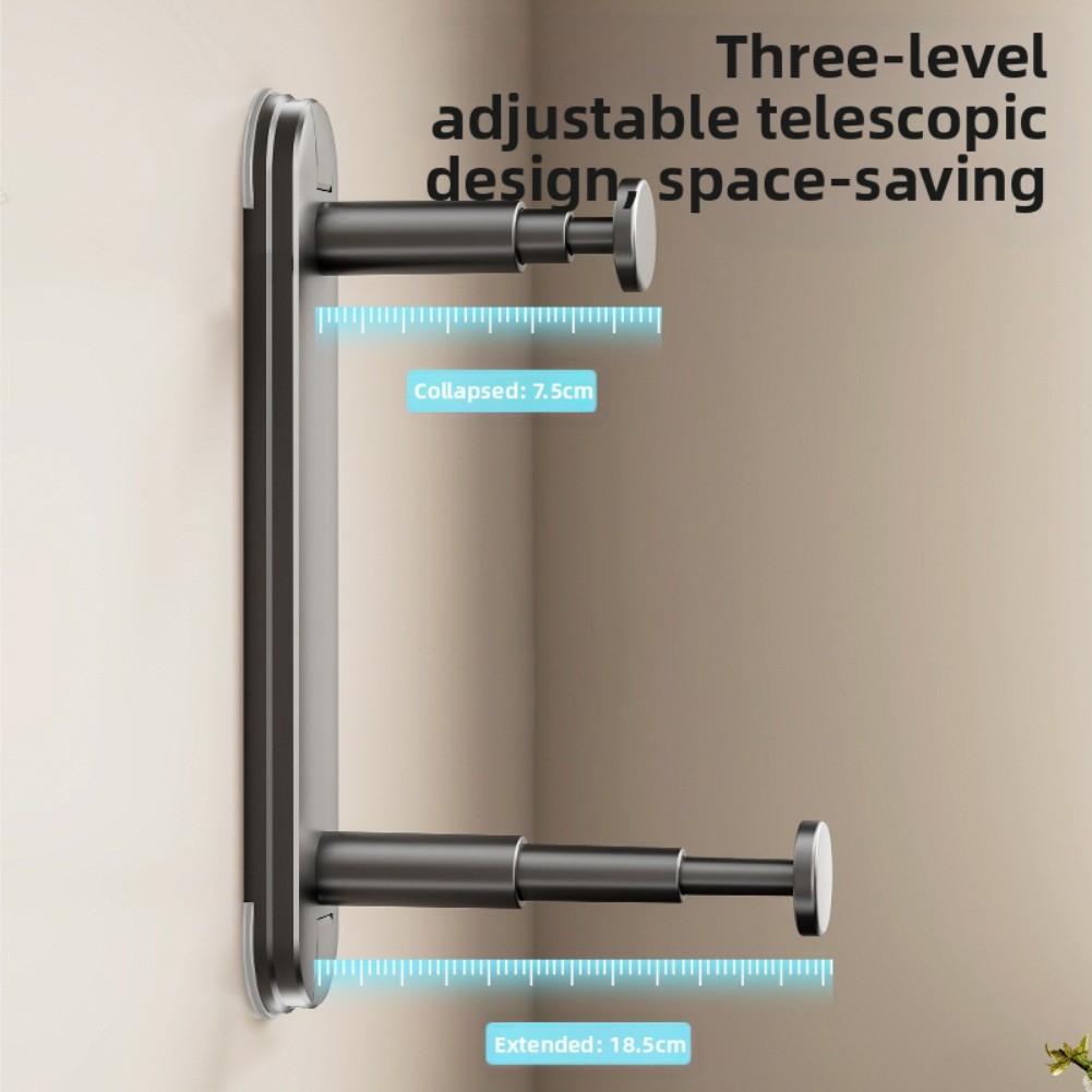 Adjustable Hanger Storage Rack for Laundry Room Washing Machine and Closet - Picture 16 of 21