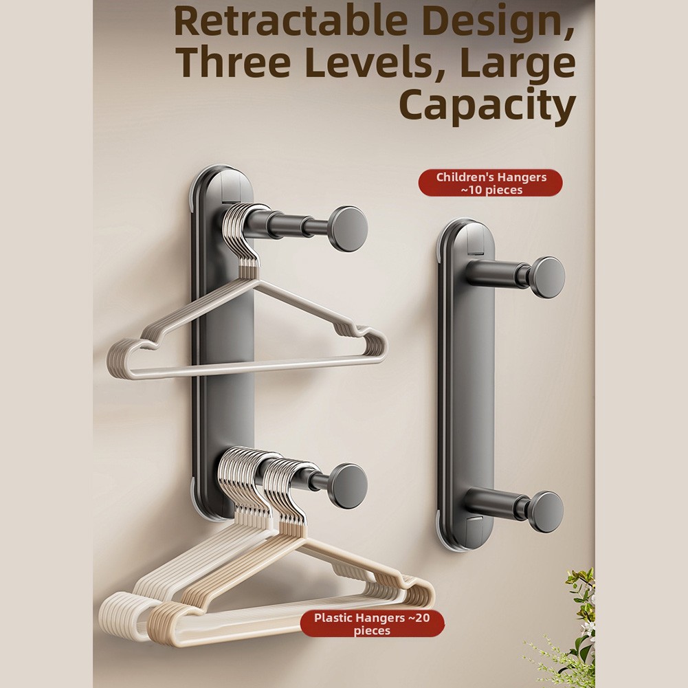 Adjustable Hanger Storage Rack for Laundry Room Washing Machine and Closet - Picture 14 of 21