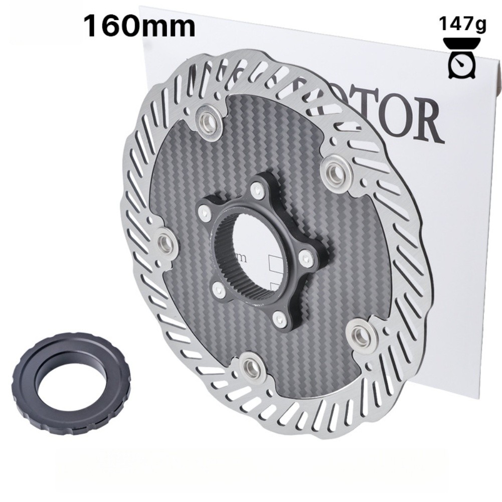 Carbon Fiber Ultralight Road Bike Disc Brake Six Bolt Center Lock 140mm 160mm