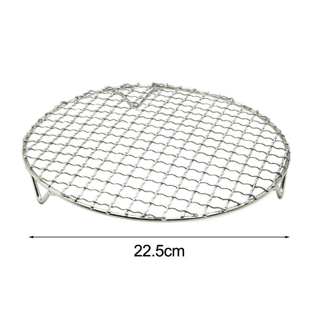 Stable Stainless Steel Round Grill Rack for Air Fryer Diameter 22 5cm and 25cm