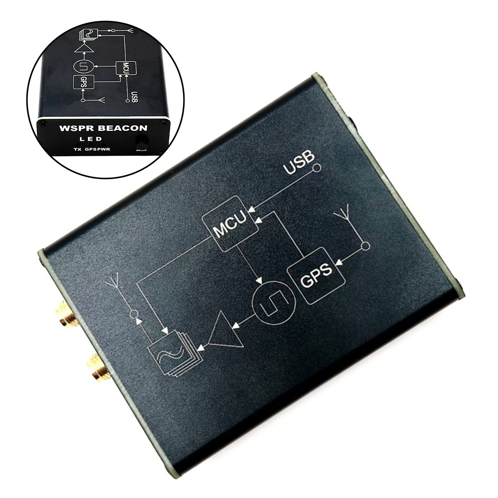 SI5351 WSPR Transmitter with TCXO GPS Automatic QTH Positioning 23dBm Output