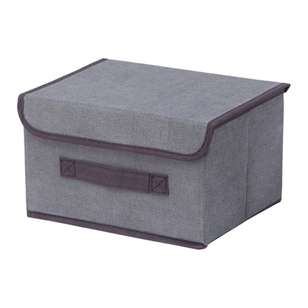 Non Woven Fabric Storage Box Foldable with Dustproof Lid for Clothing and Toys - Picture 15 of 25
