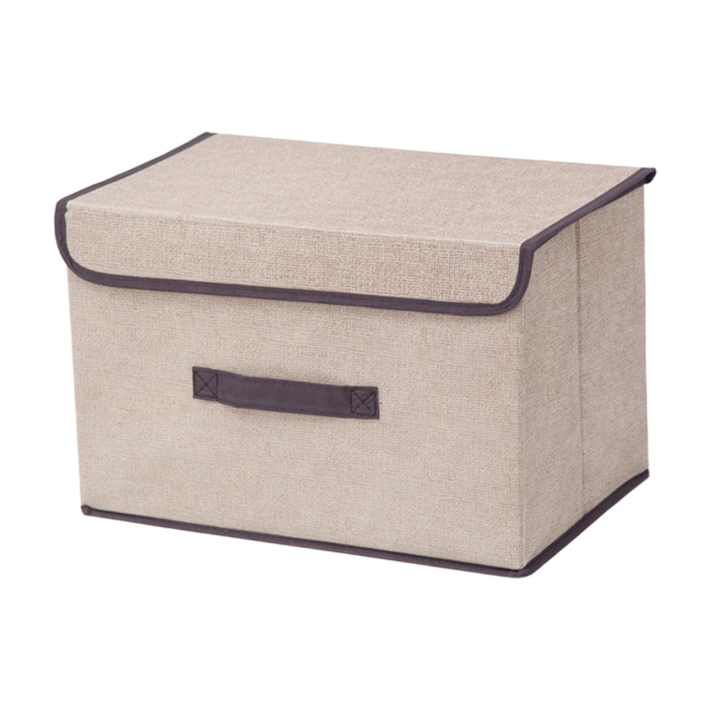Non Woven Fabric Storage Box Foldable with Dustproof Lid for Clothing and Toys - Picture 17 of 25