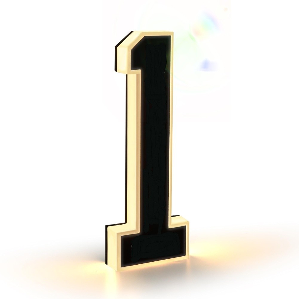 Modern LED House Number Sign Waterproof Bright for address Lighting Outdoor