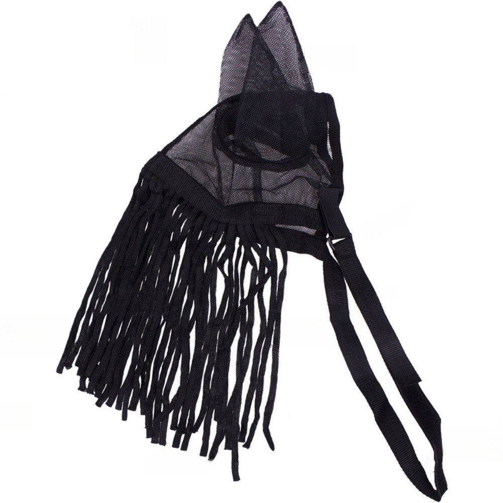Lightweight Polyester Horse Fly Cover With Tassels Adjustable Fit Three Sizes