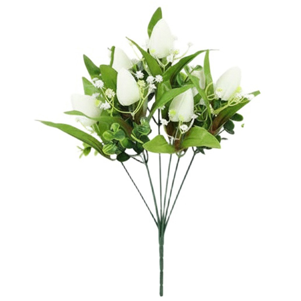 Artificial Tulip Bouquet 36cm for Wedding Venue Home Decor and Photo Studio Use