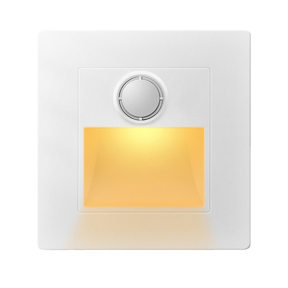 Indoor Motion Sensor LED Stair Light Recessed Wall Light for Safe Stair Use