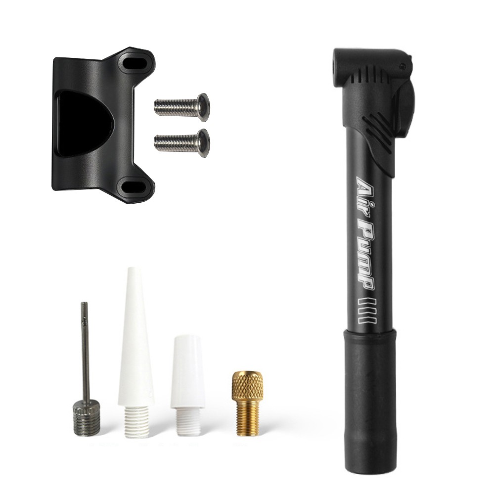 Compact Hand Bike Tire Pump Inflator for PV and For SV Valve with Bracket