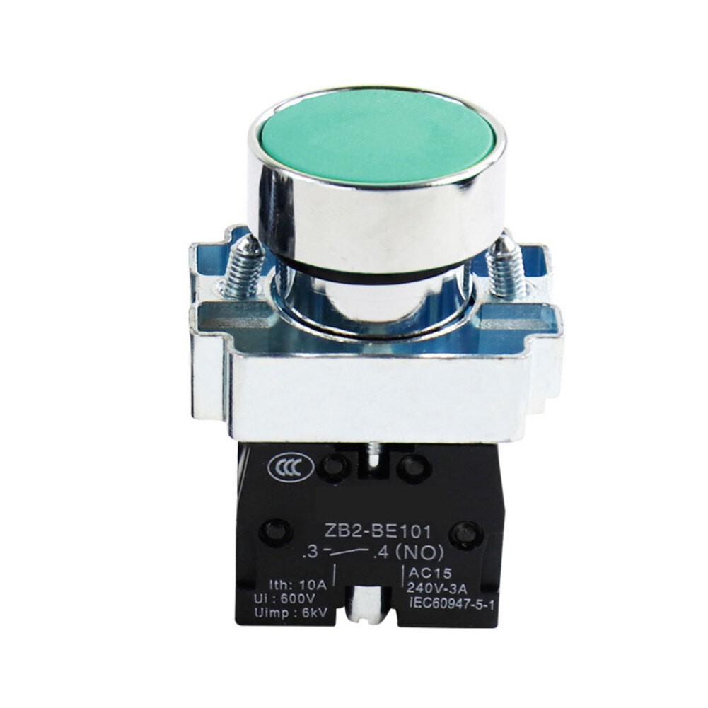 10pcs 22mm Pushbutton Switches Momentary with Normally Open Closed Contacts