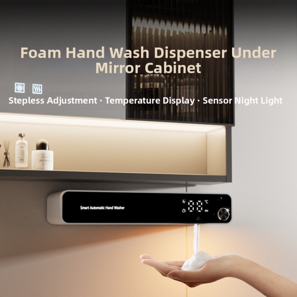 Automatic Touchless Foam Soap Dispenser USB Charging Hand Induction Night Light