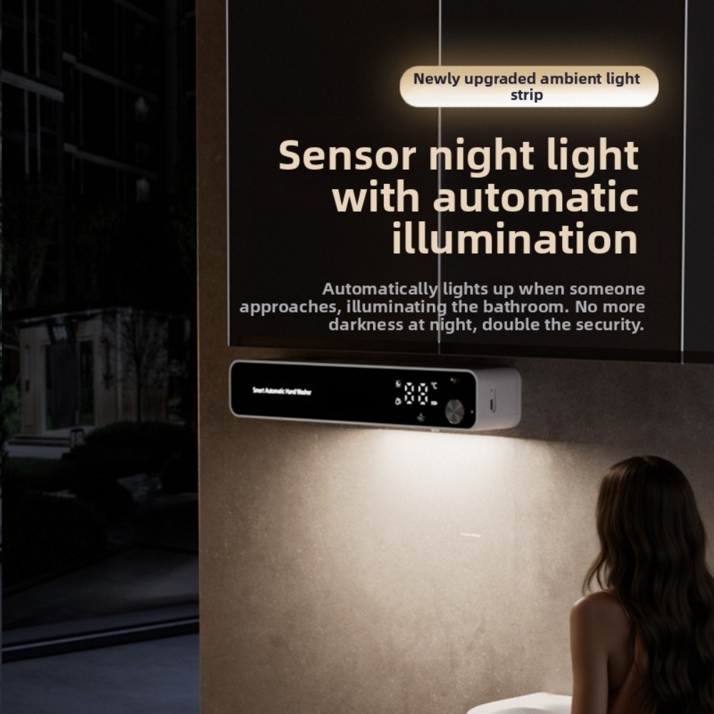 Automatic Touchless Foam Soap Dispenser USB Charging Hand Induction Night Light