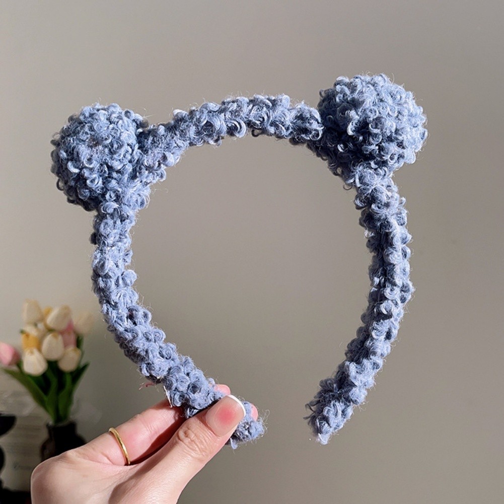 Outdoor plush bear ears headband portable soft nonslip for active lifestyle