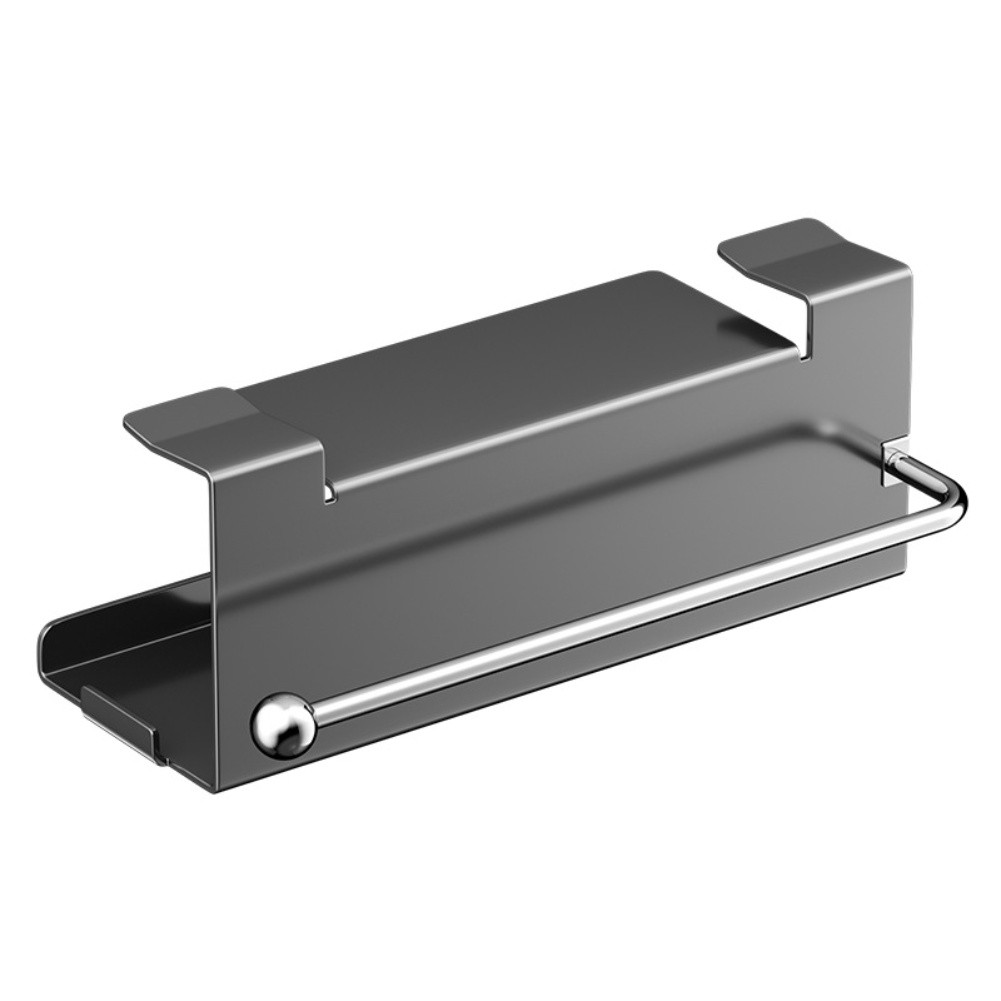 Kitchen Tissue Holder with Top Storage Shelf and Easy Installation Design