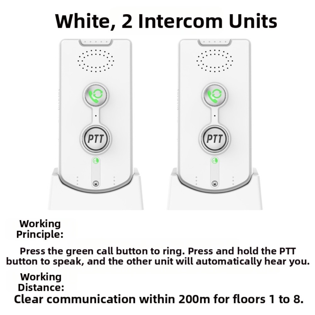 Wireless Intercom Doorbell for Home with Two Way Communication Feature