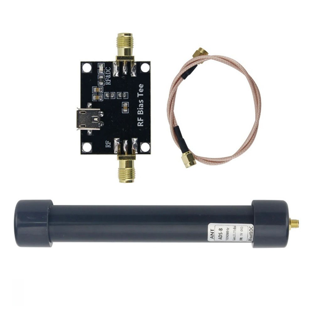 USB Powered 1090MHz Antenna 50 Ohm Impedance NF <0.75 Compact Outdoor Design