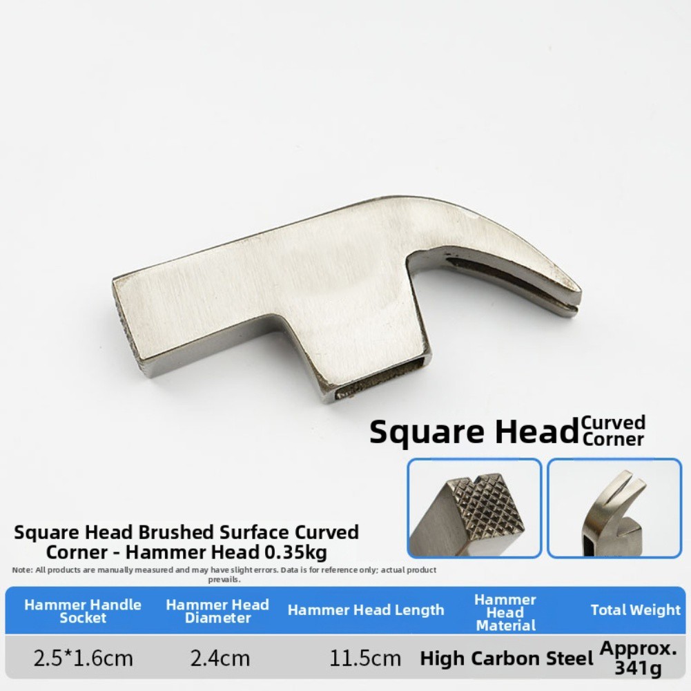 13oz HCS Claw Hammer Head Replacement Right Angle Design for Woodworking Tools