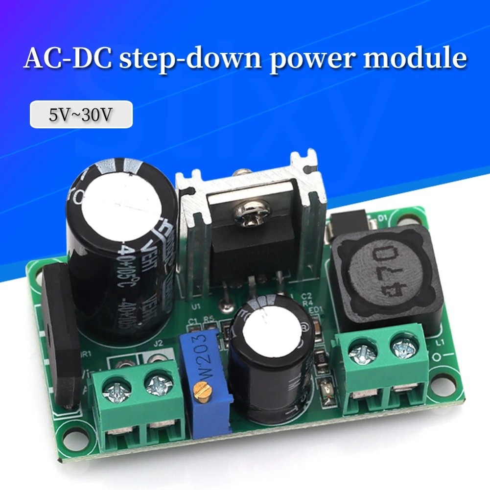 Power Supply Module Adjustable Voltage Stepdown AC DC Input 5 Volts to 50 Volts