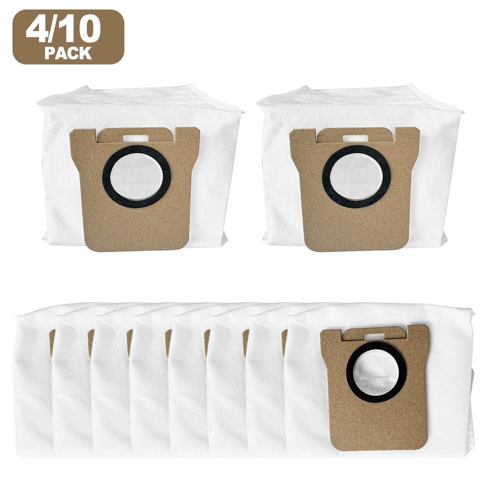 VRTYVEYBB Sacs à poussière jetables pour aspirateur robot Airbot L50 Master 4/10 pièces extra grande capacité