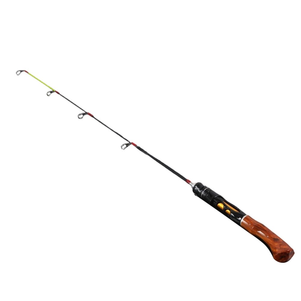 Fiberglass Ice Fishing Rod Lightweight Two Section Design for Outdoor Use