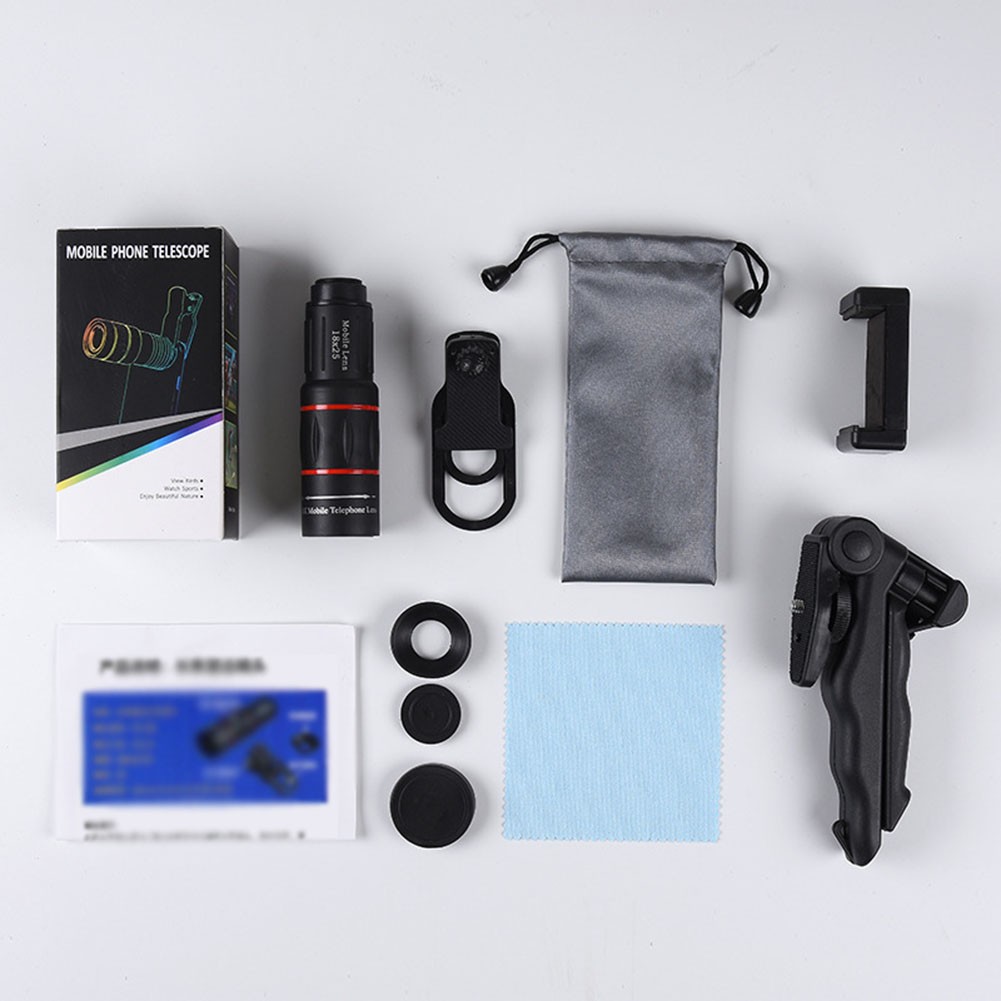 Portable 18X Telephoto Phone Monocular Lens with Tripod and Focus Control - Picture 5 of 6