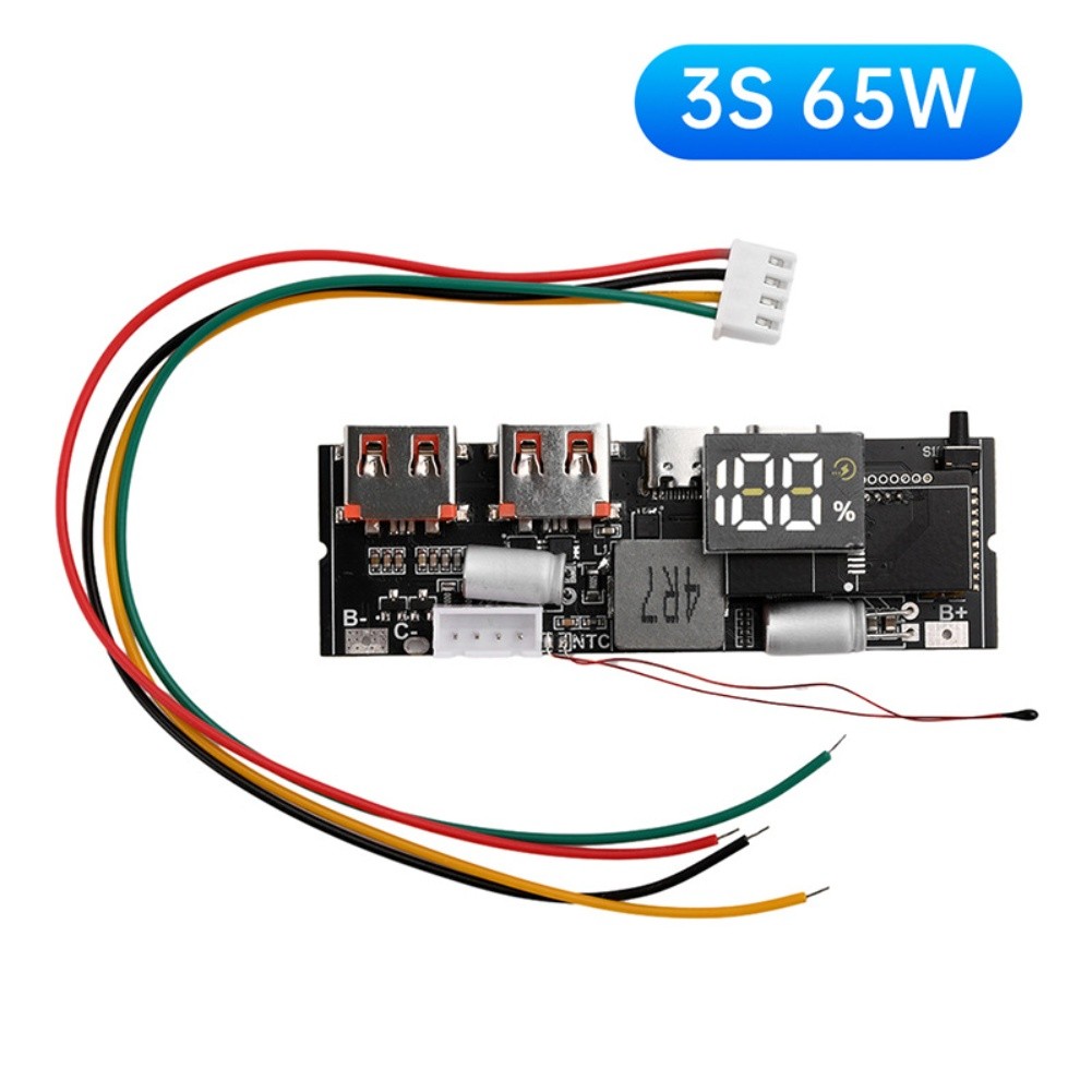 Fast Charging Power Bank Module Circuit Board 65W 100W Compatible with 3S 4S 5S