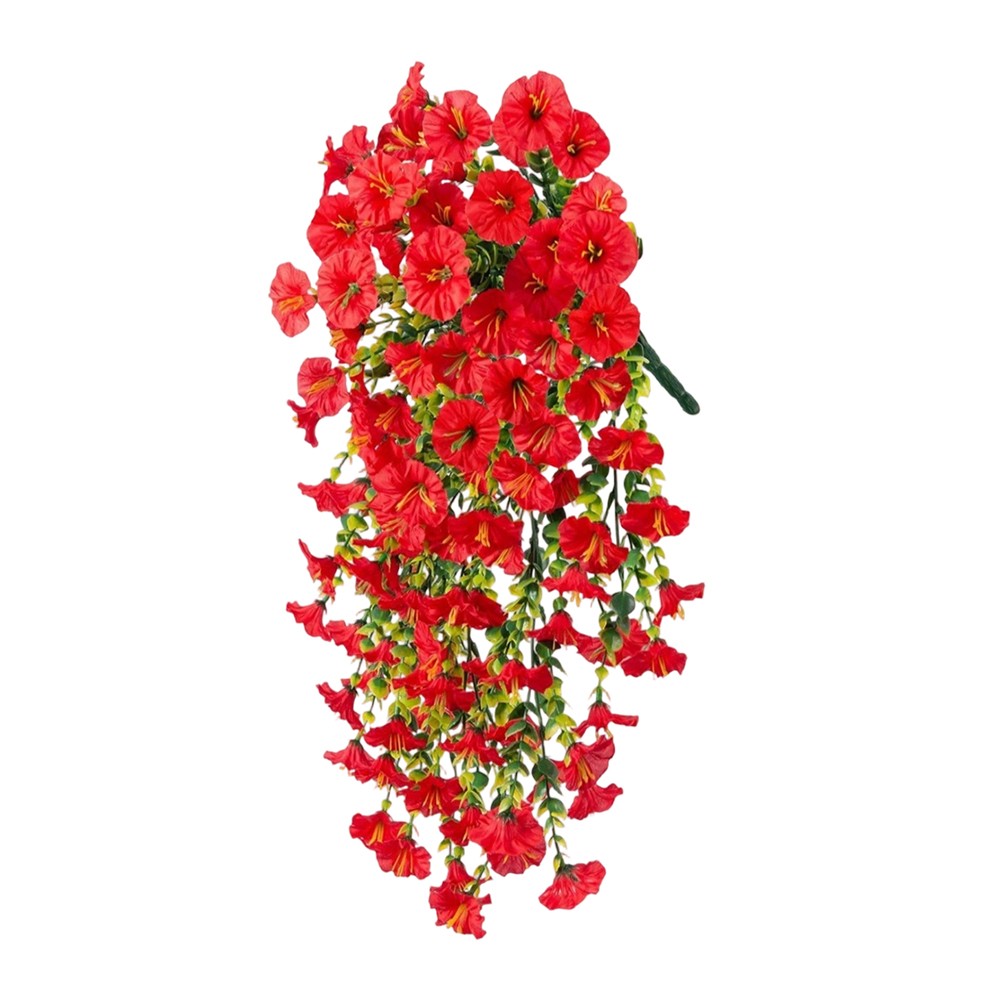 Floral Vine Morning Glory Vine Hanging Garland Fade Resistant Easy To Install