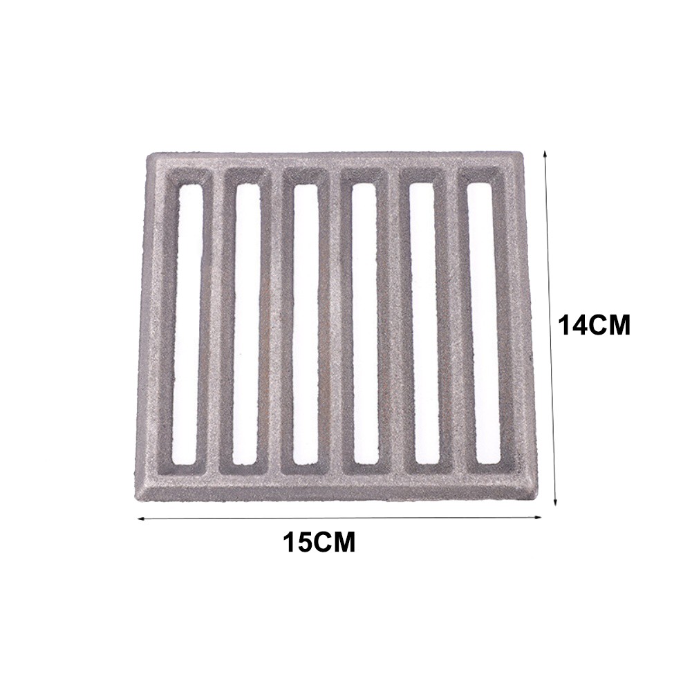 Cast Iron Grate Optimized Air Circulation Even Airflow Efficient Burning