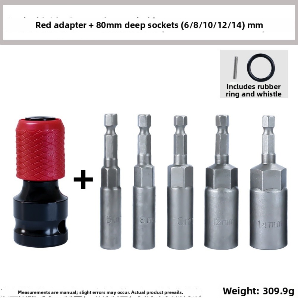 Quick Release Adapter 12 to 14 Socket Converter for Impact and Power Drill Use