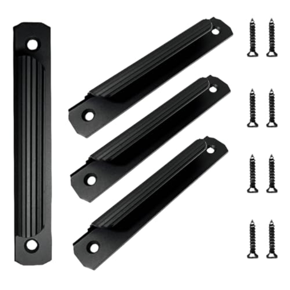 Aluminum Sliding Door Handles 4 Pack 4.75 Inch Easy No Drill Installation
