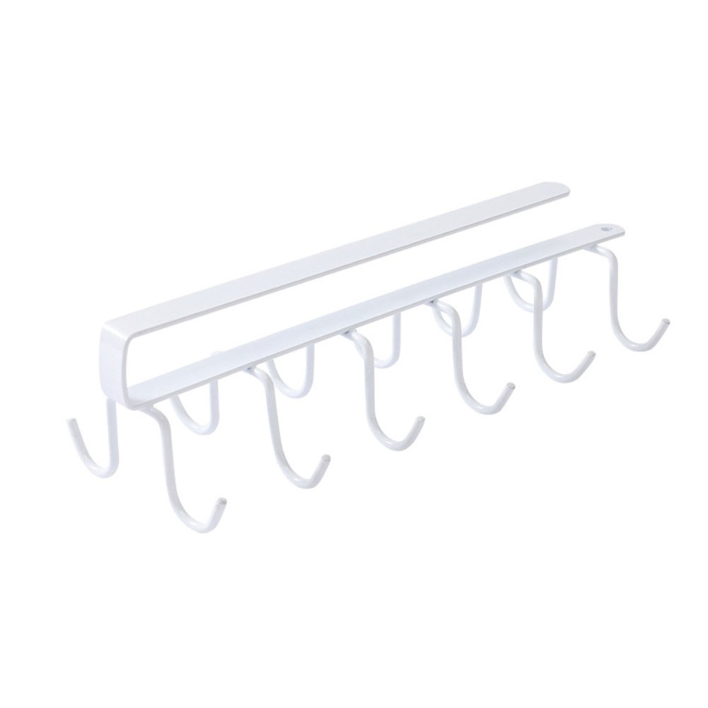 Kitchen Cup Holder Iron Rack 26 by 7 by 9cm for Cabinet Storage Solution