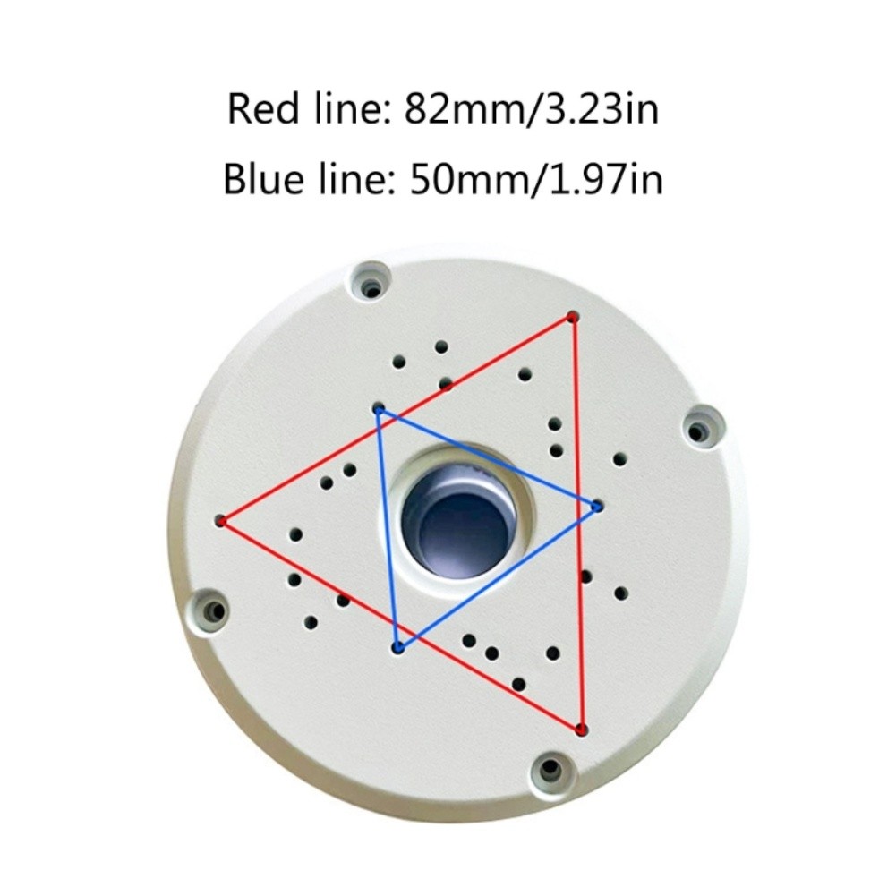 Waterproof Camera Junction Box 4 Pieces ABS Hemispherical Mounting Box