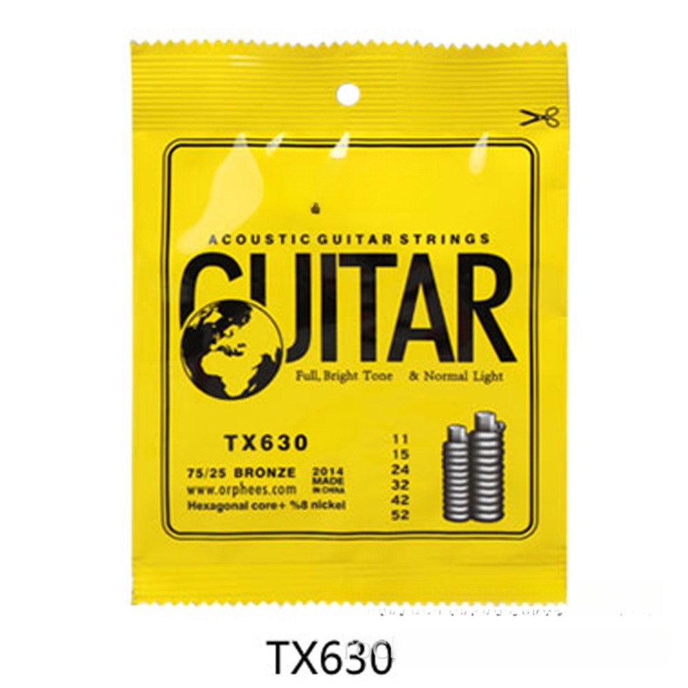 Acoustic Guitar Strings Balanced Tone Phosphor Bronze Hexagonal Steel Core