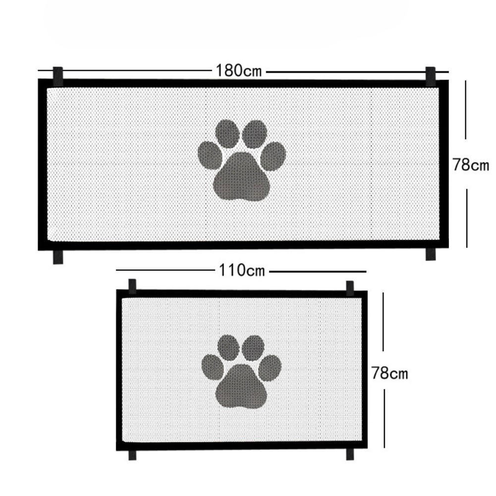 Portable Pet Fence No Drill Barrier Lightweight Foldable Easy to Transport