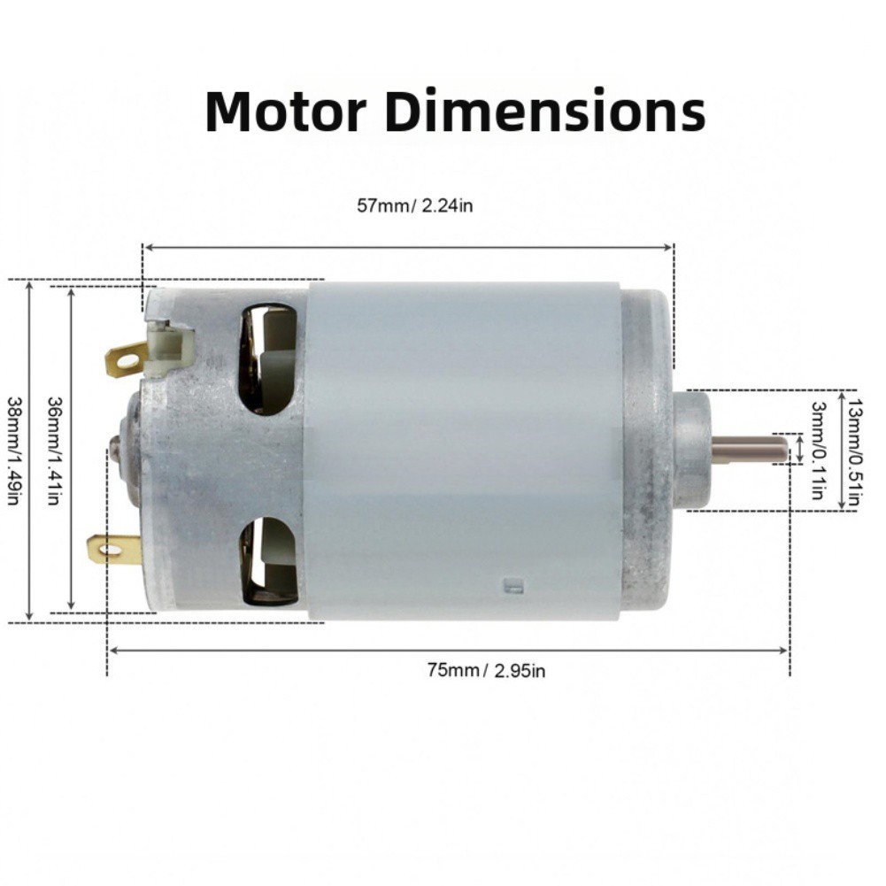 Cordless Drill Motor For Indoor Repair 21V Compatible Excellent Heat Dissipation