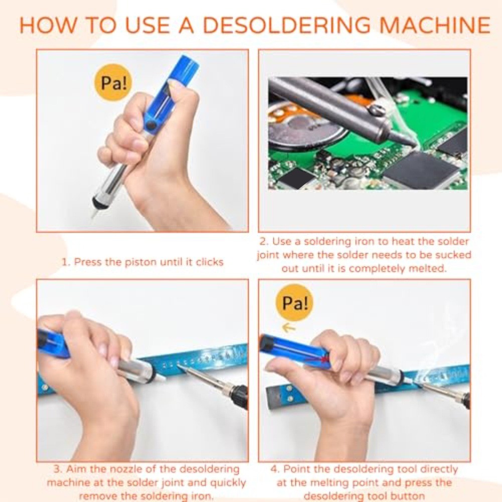 Precision-Focused Desoldering Pump for Component-Level Electronics Work