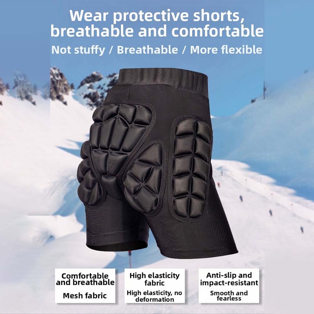 EVA Padding Shorts Ski Hip Protector Skiing Hip Thigh Tailbone Protection