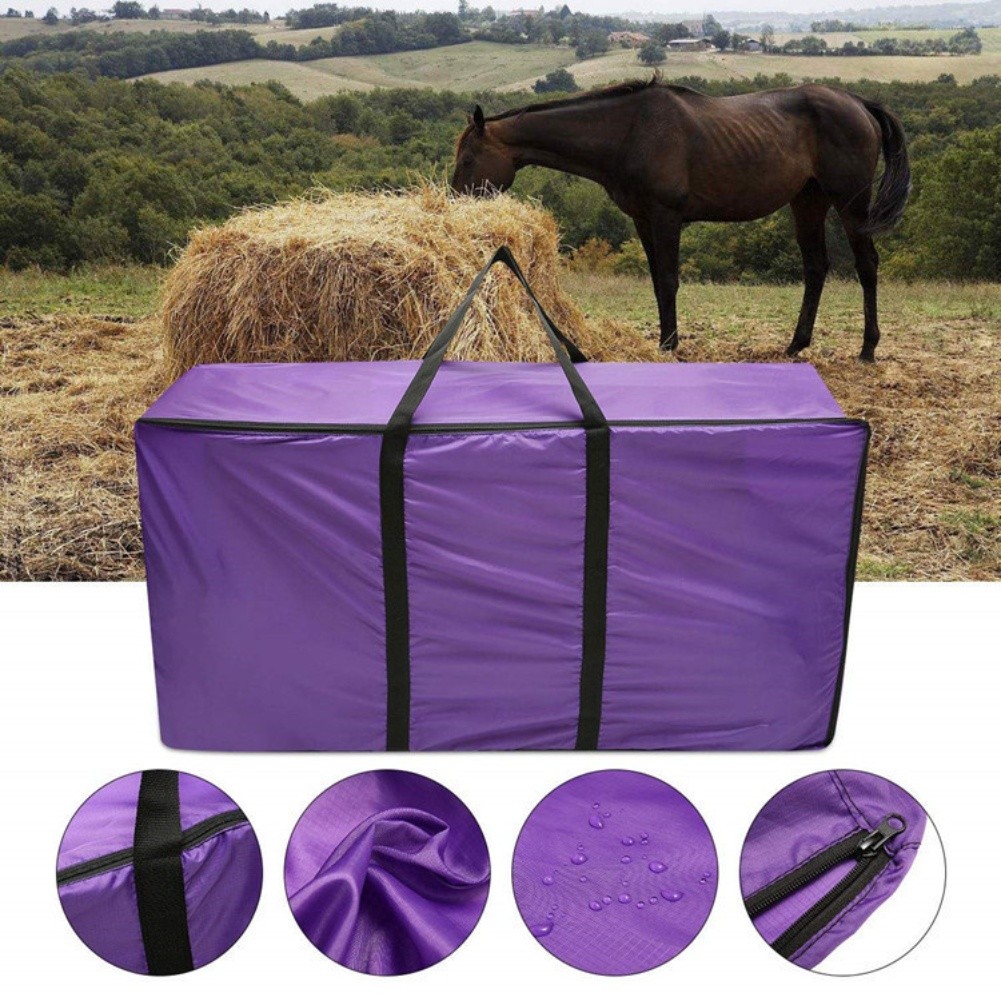 Foldable Large Capacity Hay Storage Bag for Feeding For Pets and Livestock