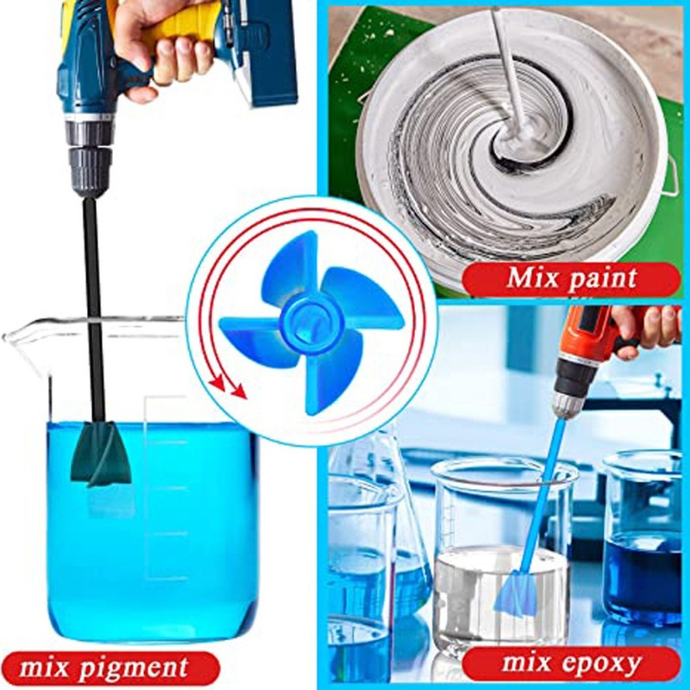 Compact Paint Epoxy Resin Mixer Paddle for Easy Use with Drilling Machines