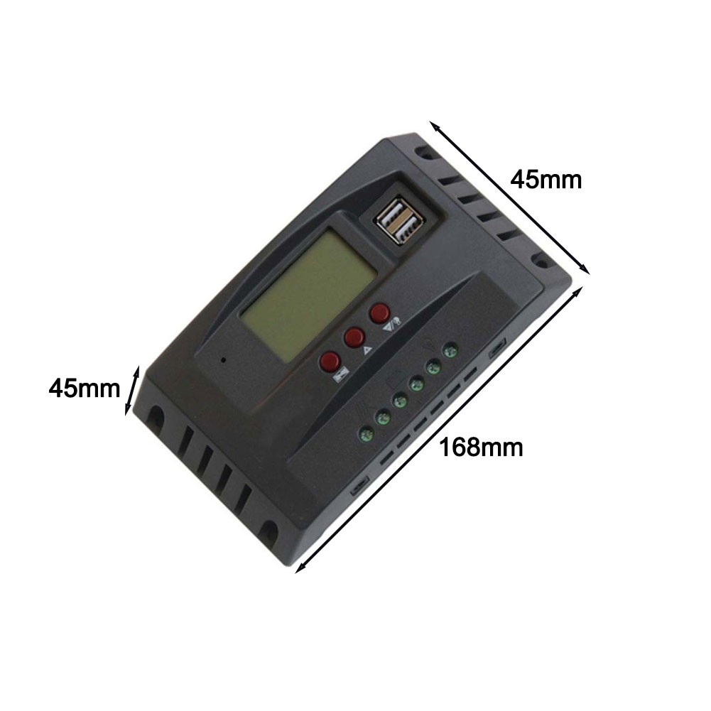 USB 5V Output Solar Controller Real-time Monitoring Battery Voltage Display
