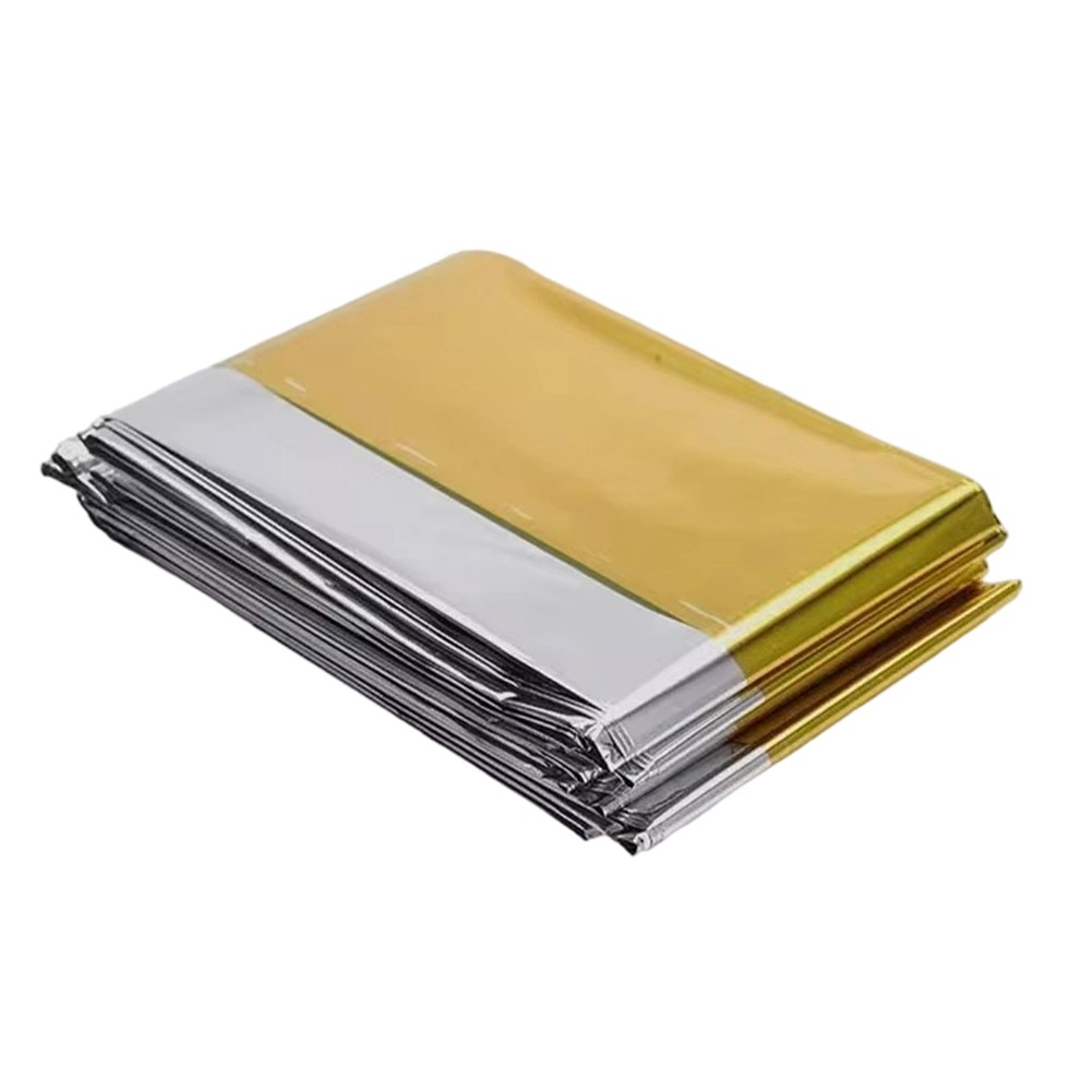 Aluminum Foil Thermal Blanket for Survival Camping Waterproof 140x210cm