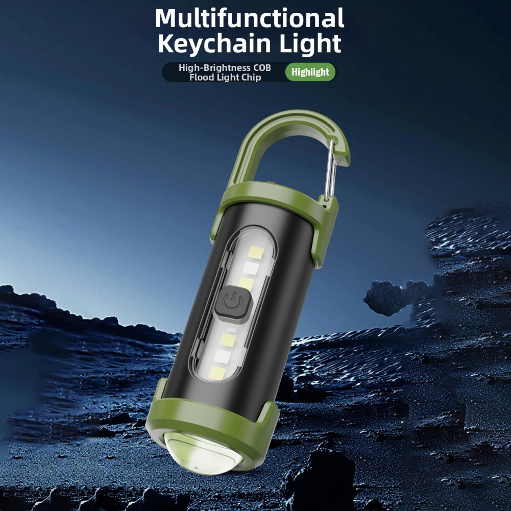 Lightweight Keychain Flashlight with Bright LED for Portable Illumination