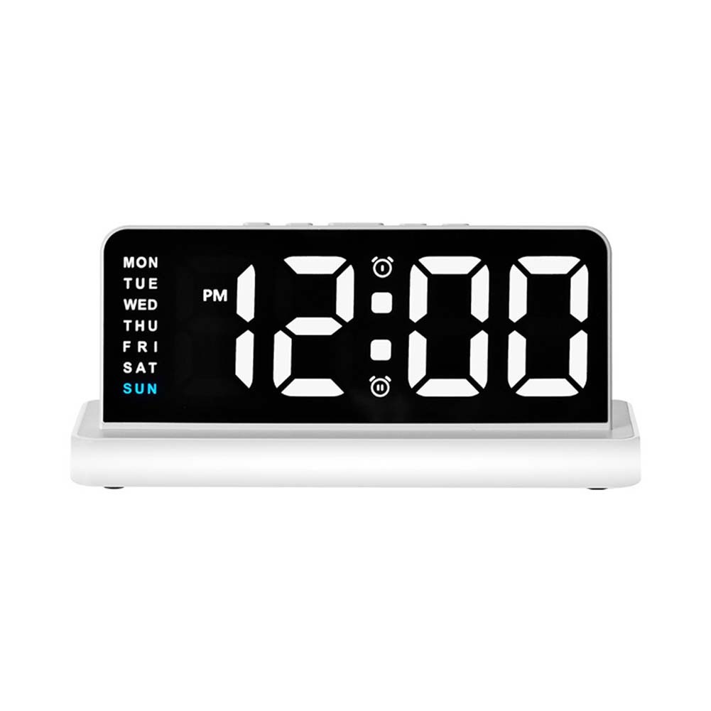 LED Clock with Alarm Function and Comfortable Night Light Illumination