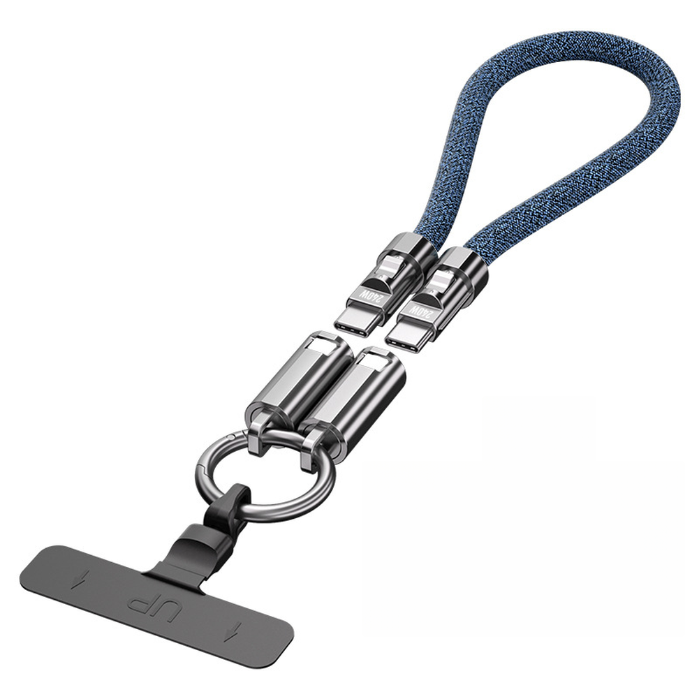 240W USB C Phone Wrist Lanyard with Quick Charge and Reliable Data Transfer