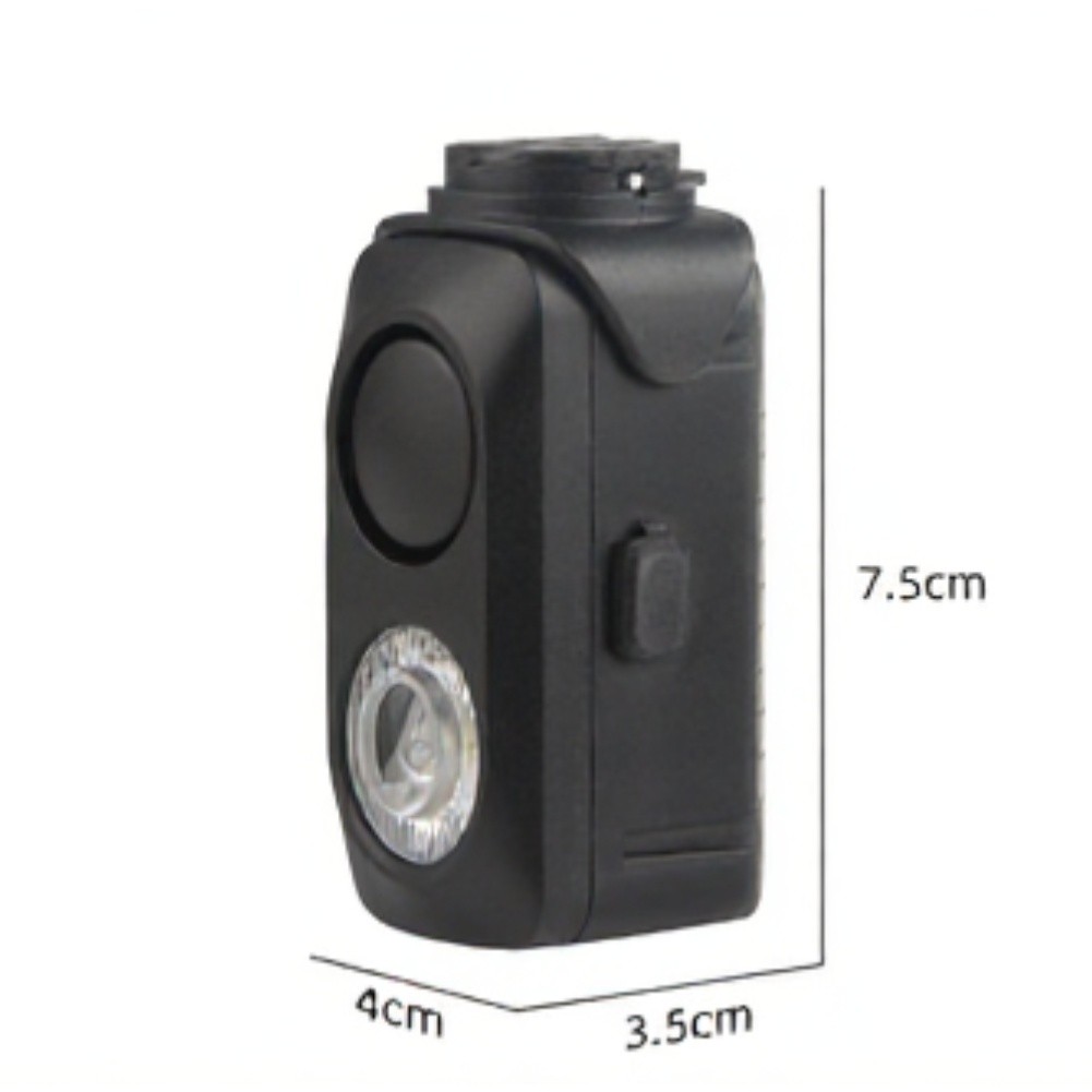 USB Bicycle Headlight with Loud For horn 120dB Quick Release Adjustable Beam