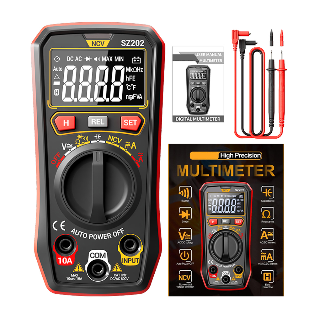 SZ202 Digital Multimeter for Measuring Current and High Voltage Signals