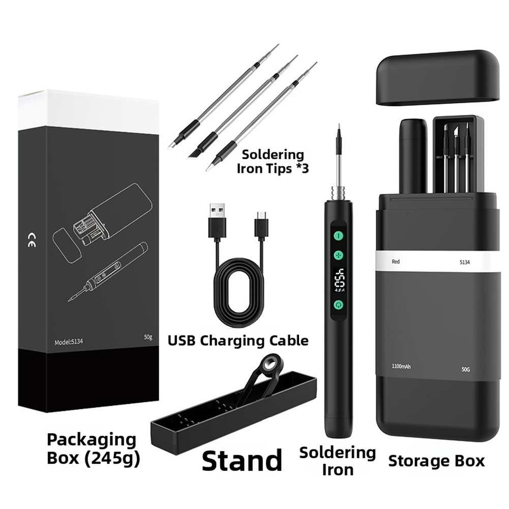 Electronic Repair Soldering Iron with Precision Control and Portability