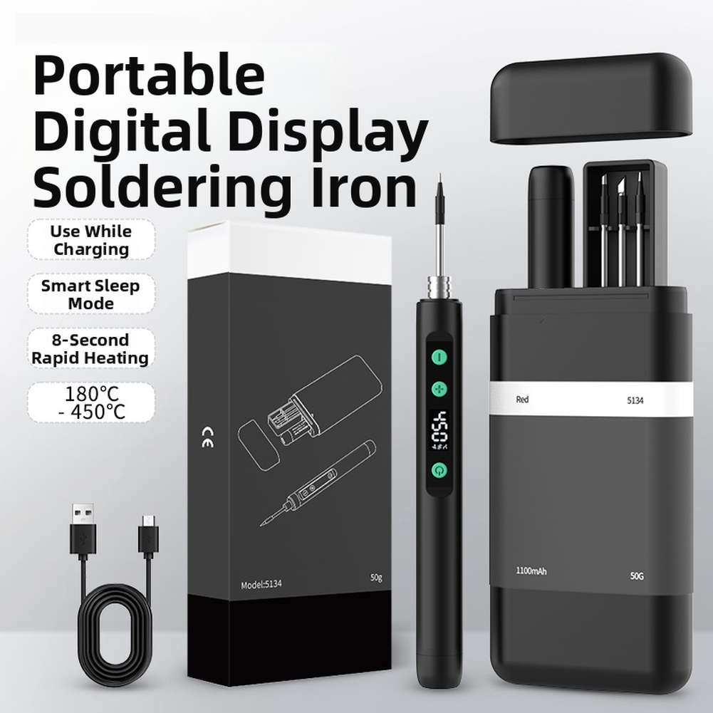 Electronic Repair Soldering Iron with Precision Control and Portability