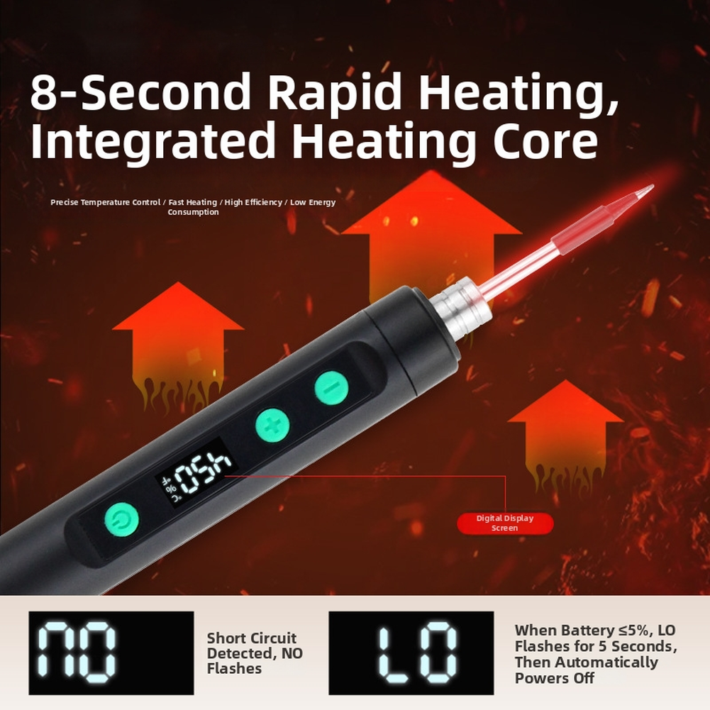 Electronic Repair Soldering Iron with Precision Control and Portability