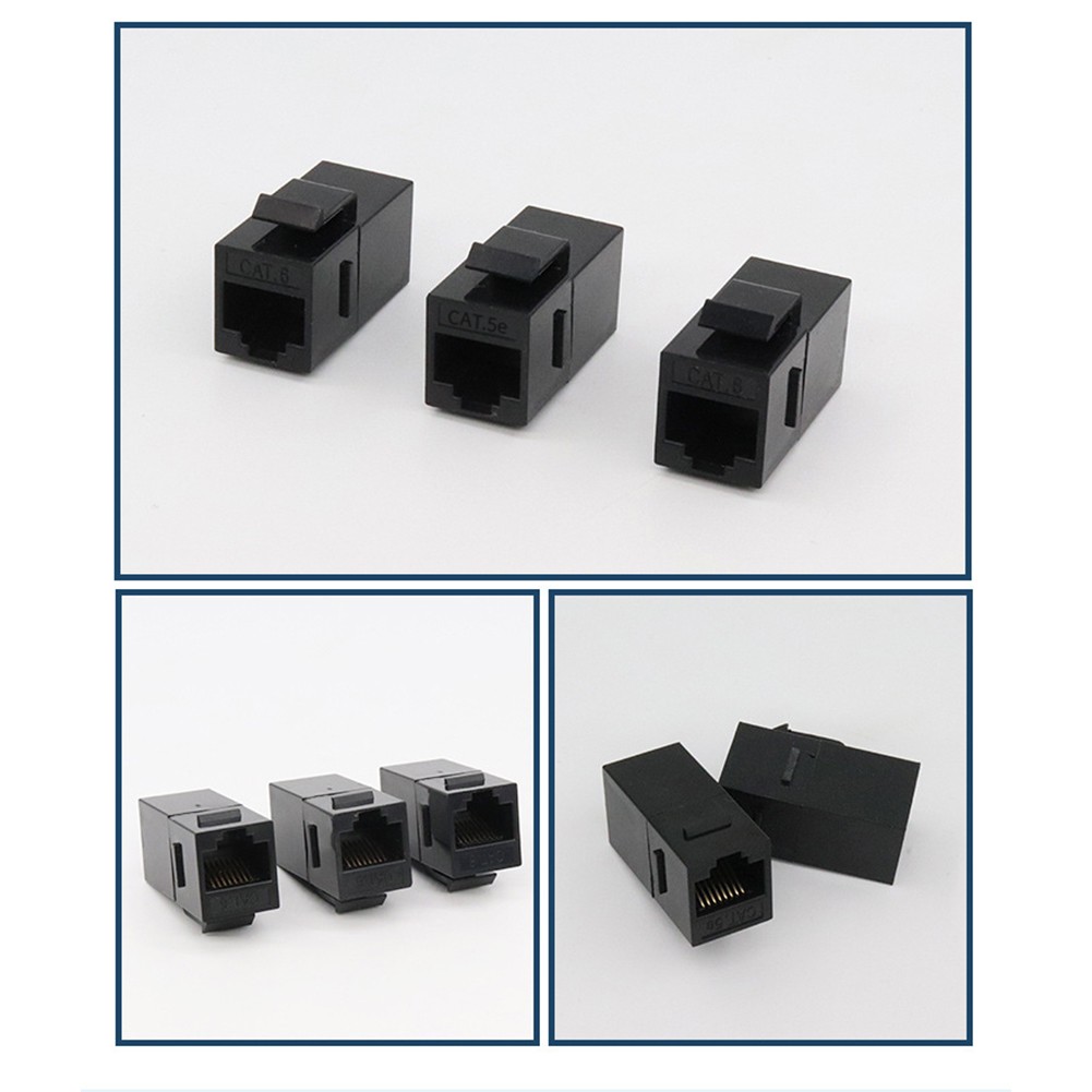 4 Pack For RJ45 Network Module for Ethernet Cable Connection Patch Panel Use